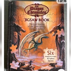 Dragon Chronicles Jigsaw Puzzle Book Great Pictures Dragons - Complete
